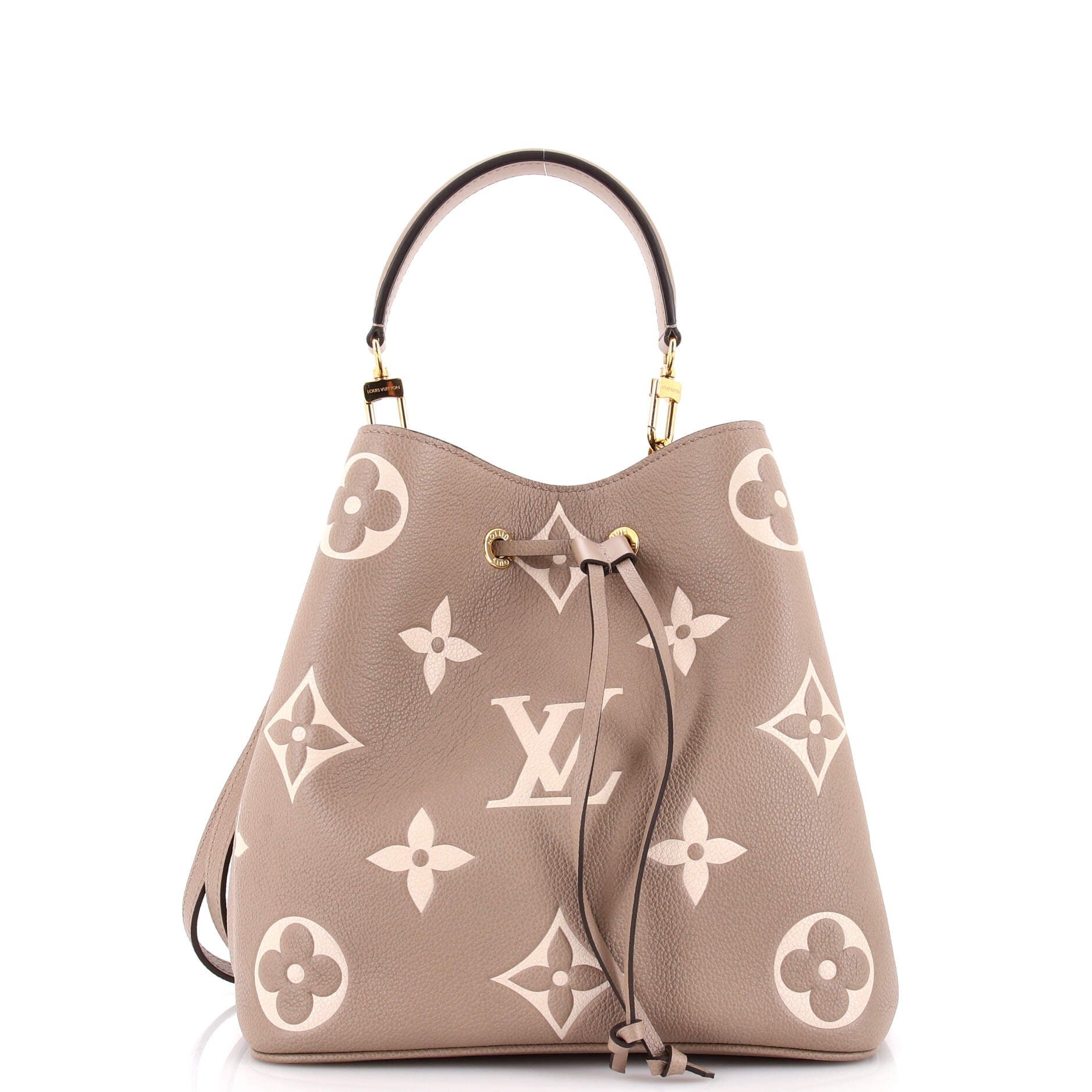 Louis Vuitton NeoNoe Handbag Bicolor Monogram Empreinte Giant MM
