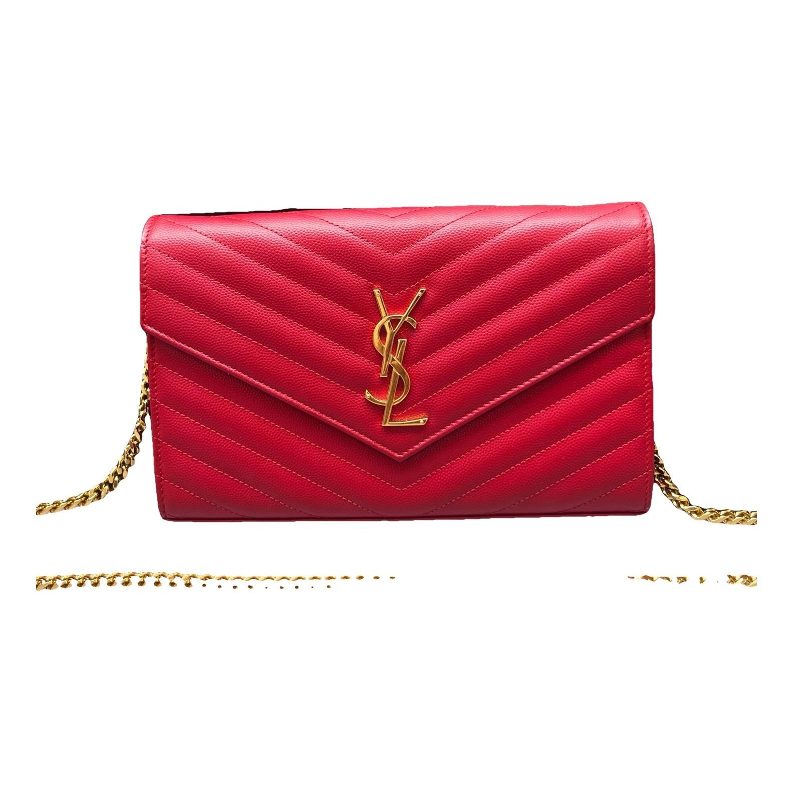 Portefeuille enveloppe leather handbag