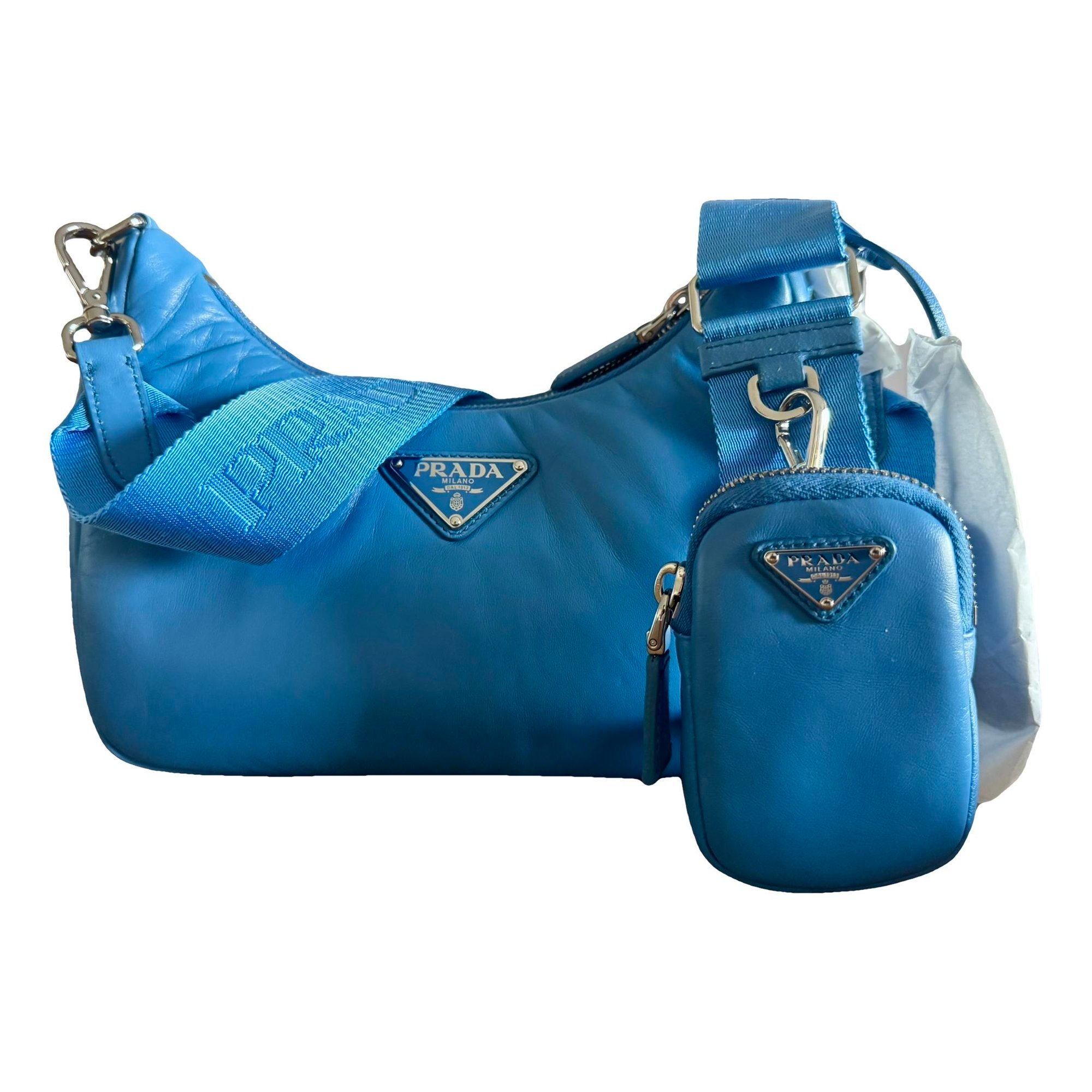 Re-edition leather handbag