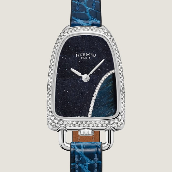 Sans Coloris Galop d'Hermès Watch, Medium Model, 32 MM