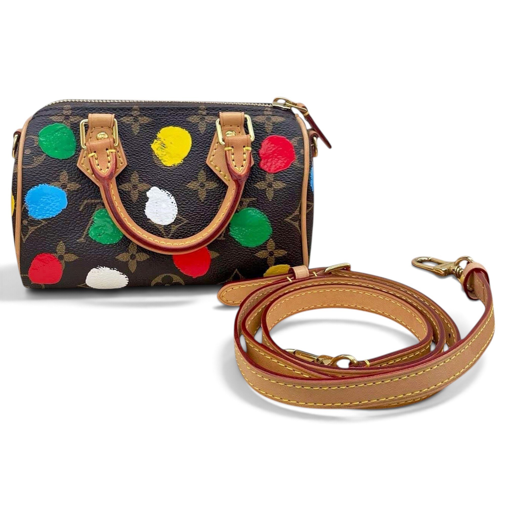 Nano Speedy / Mini HL leather handbag