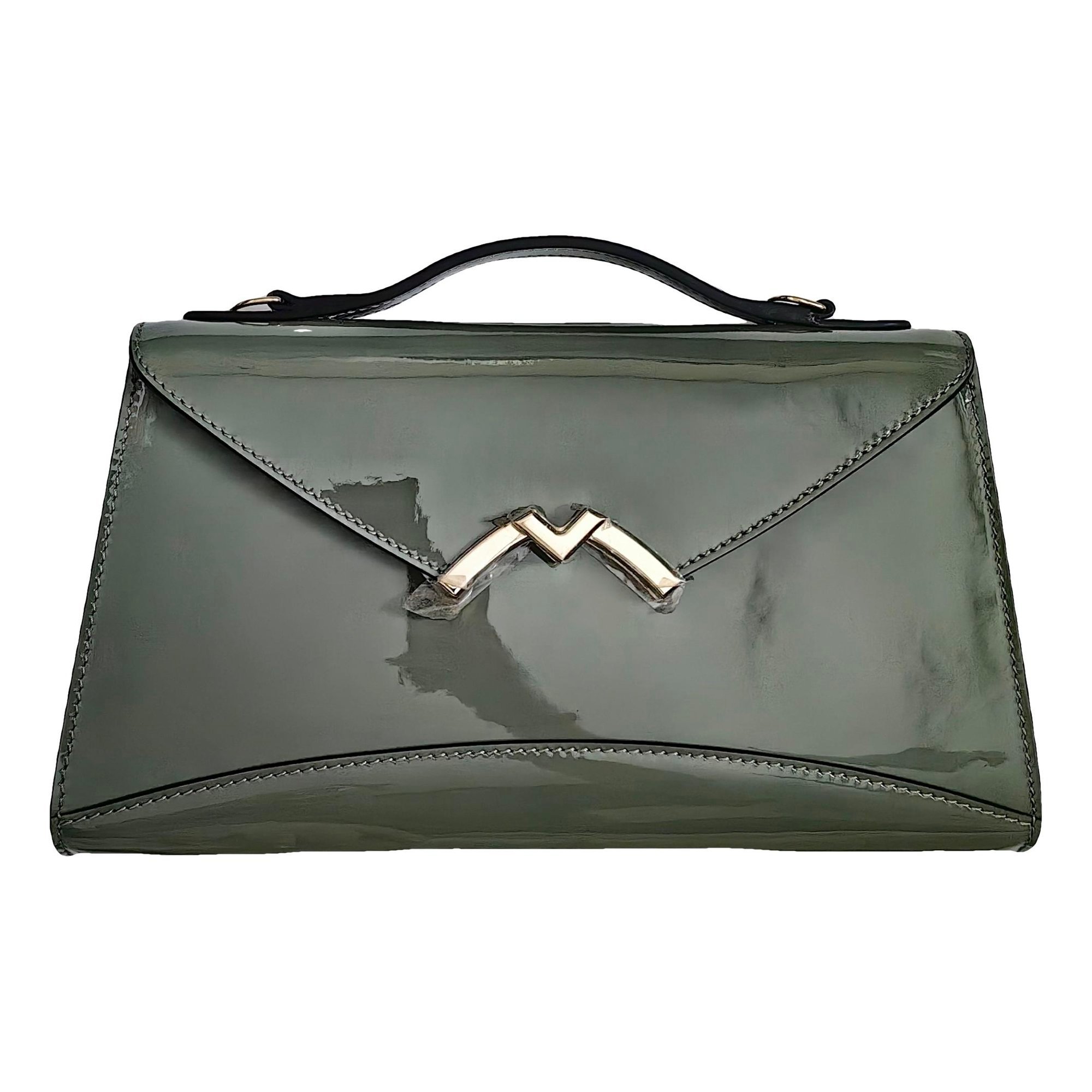 Gabrielle patent leather handbag