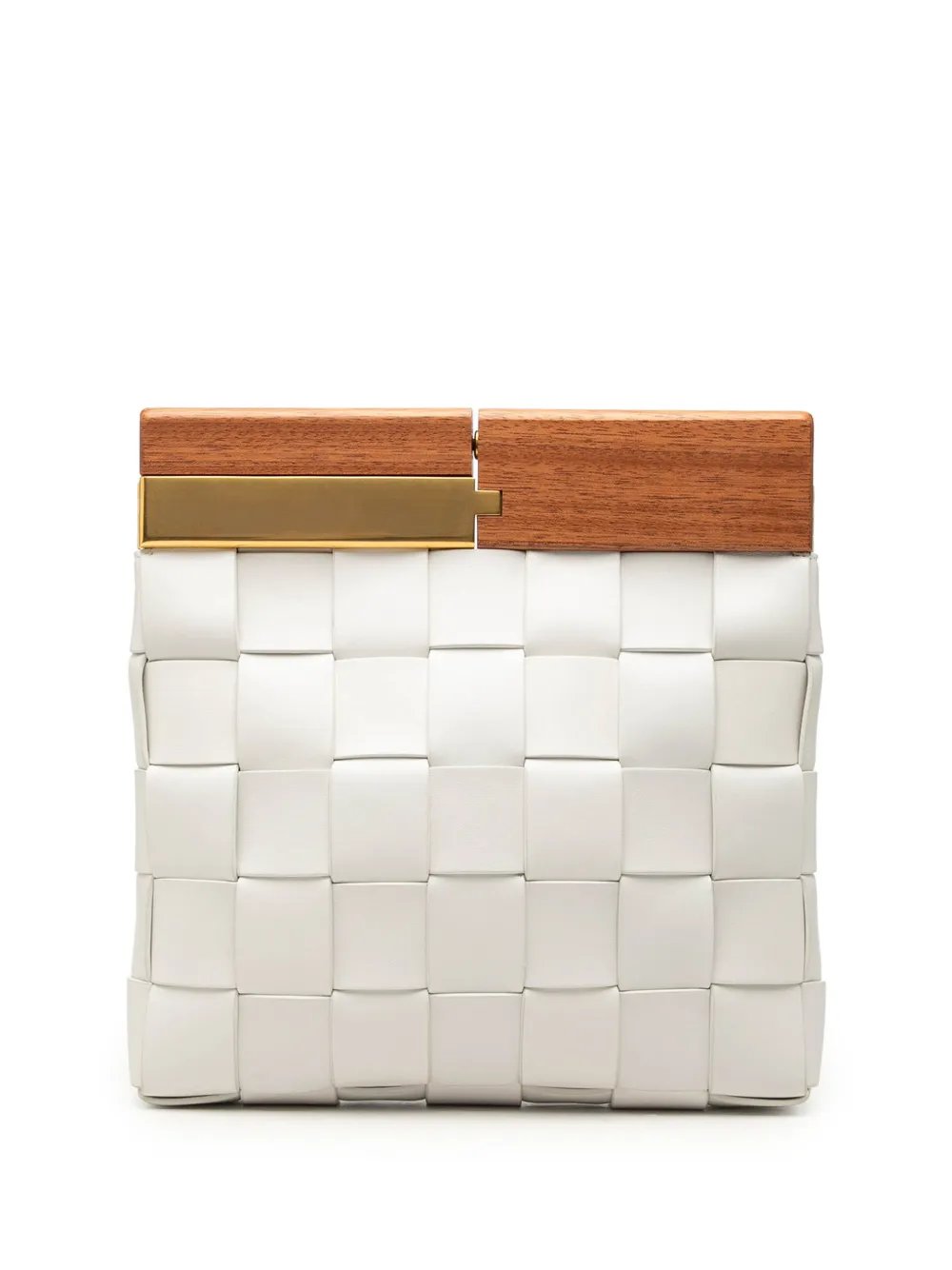 2012-2026 Lambskin Maxi Intrecciato The Snap clutch bag