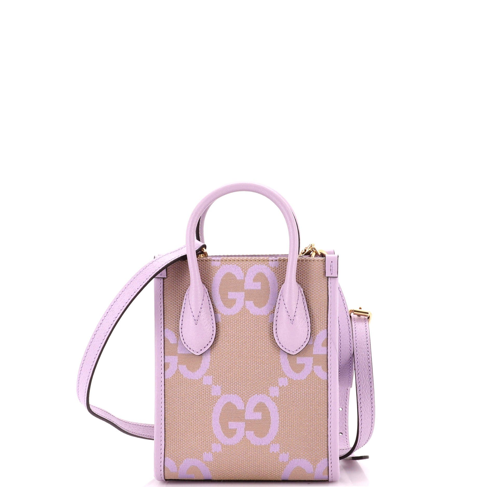 Vertical Tote Jumbo GG Canvas Mini
