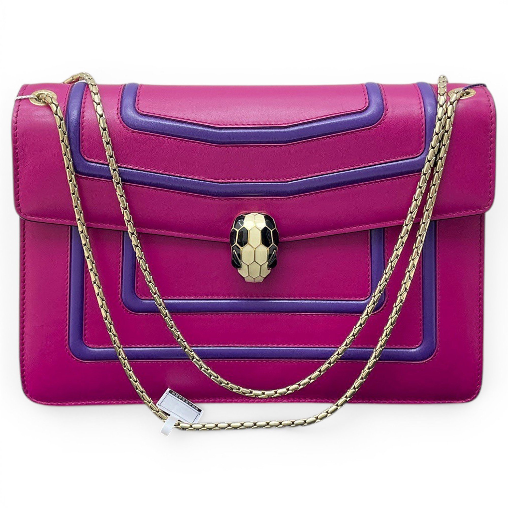 Serpenti leather handbag