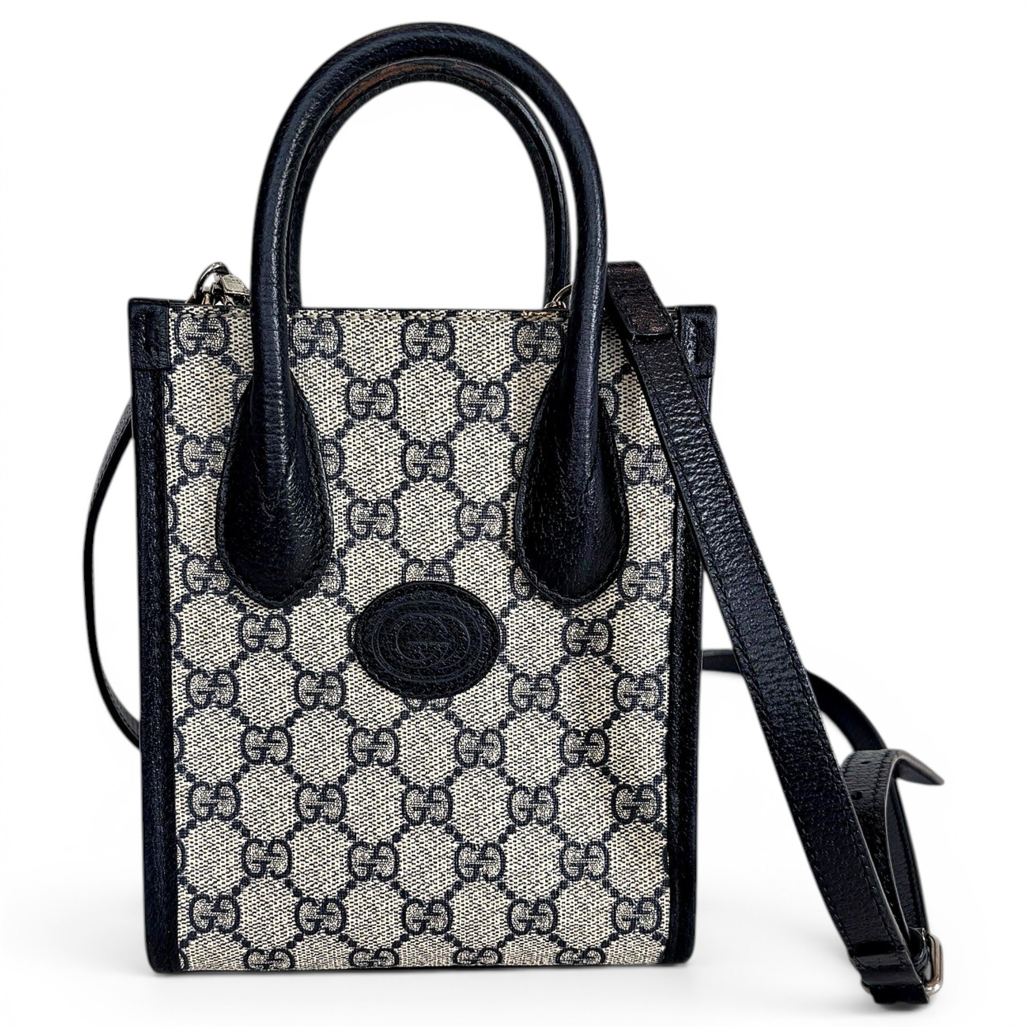 Patent leather handbag