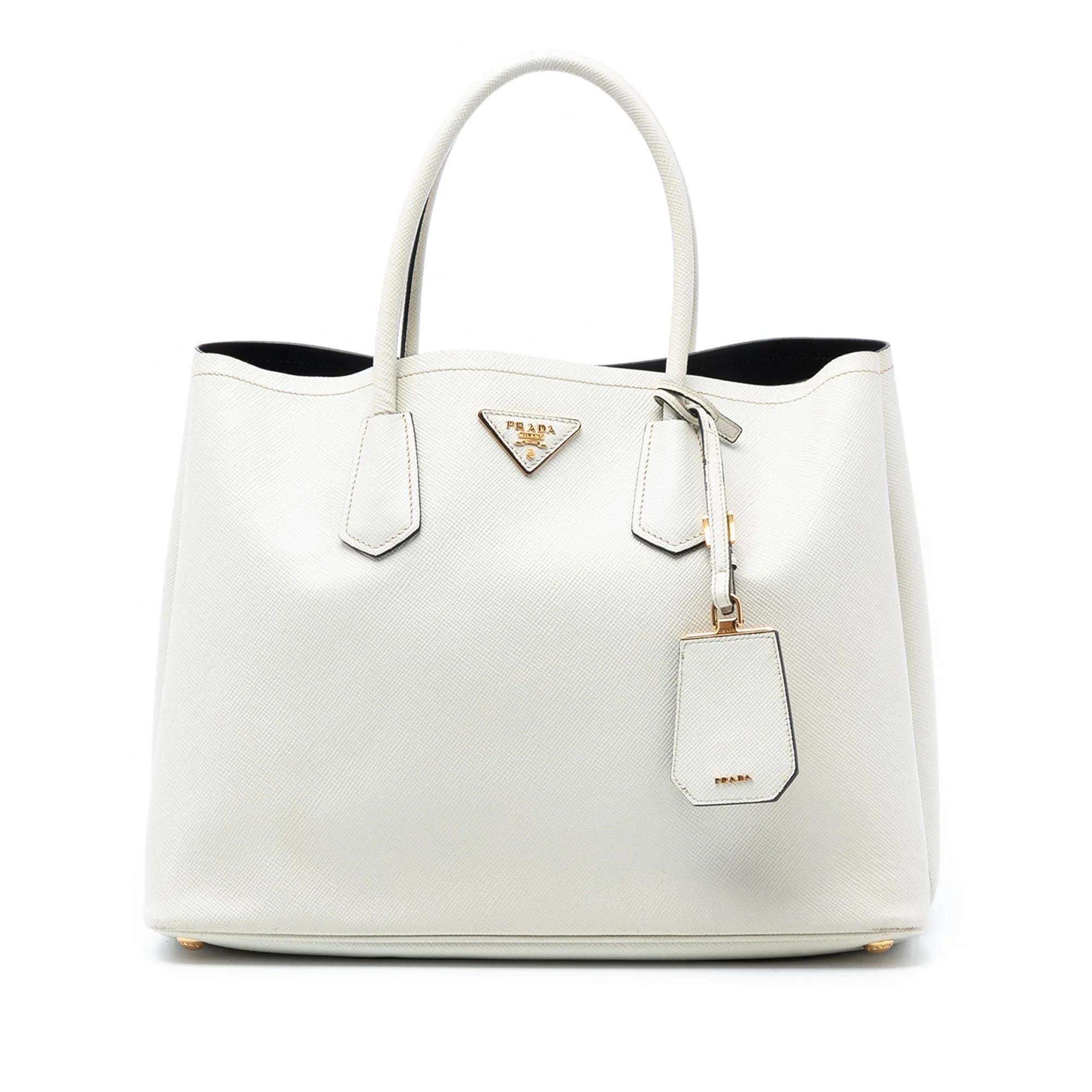 Double leather satchel