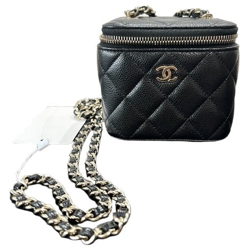 Trendy CC Vanity pony-style calfskin handbag