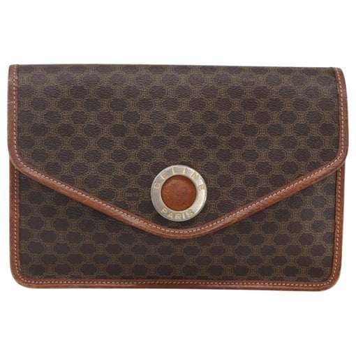 Leather clutch bag