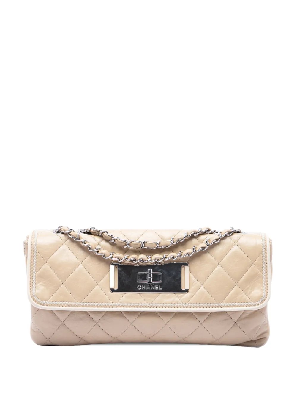 2008-2009 Quilted Lambskin East West Mademoiselle Flap shoulder bag