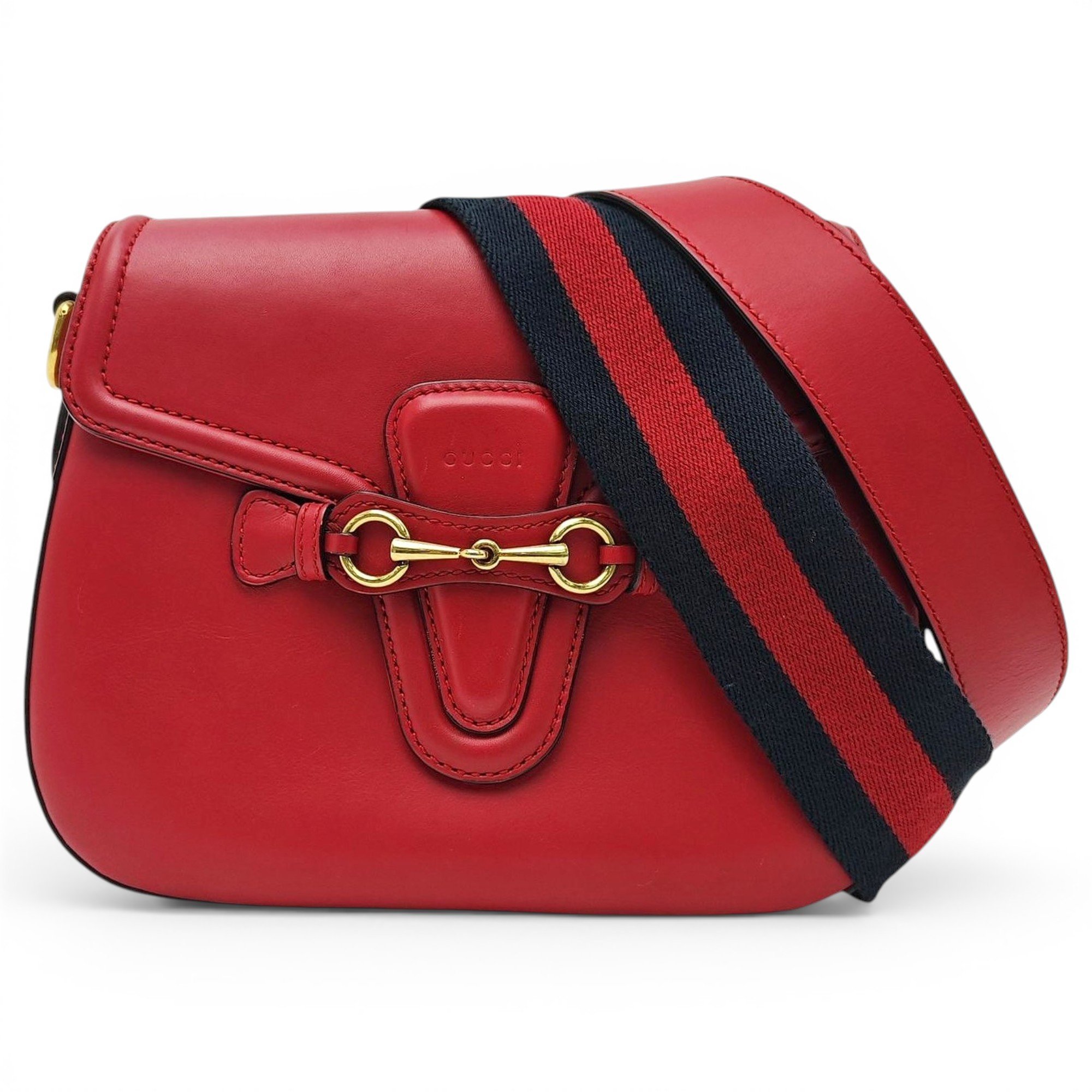 Lady Web leather crossbody bag