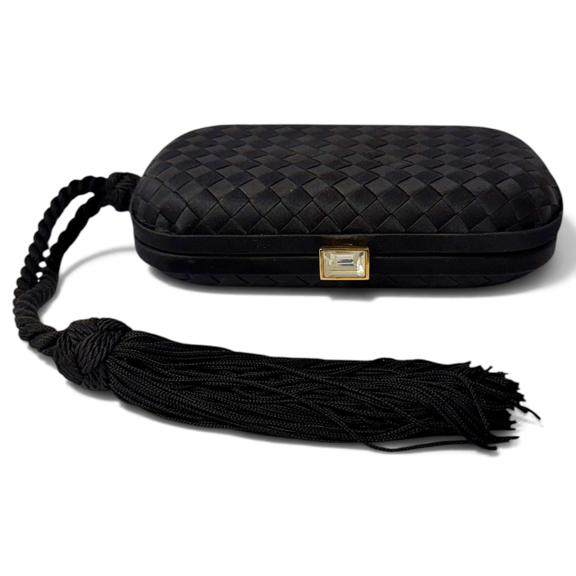 Pochette Knot silk clutch bag