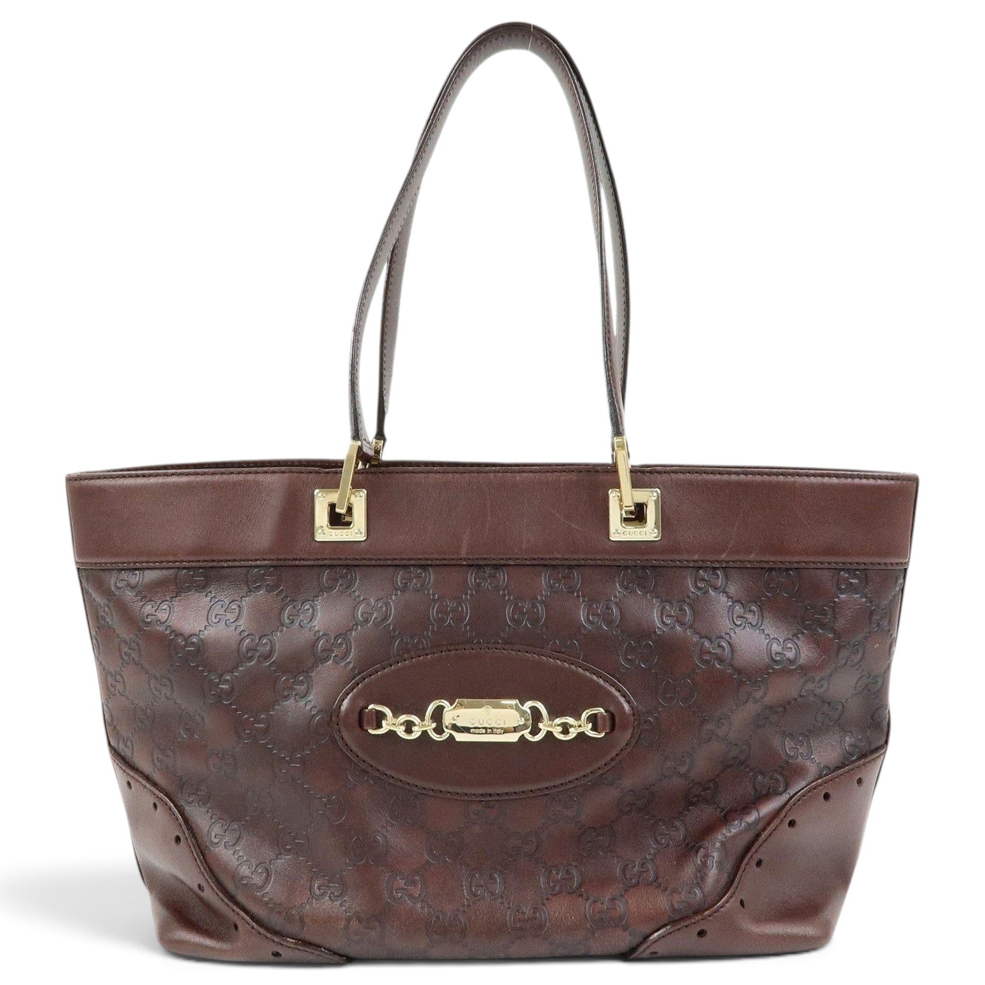 Leather tote