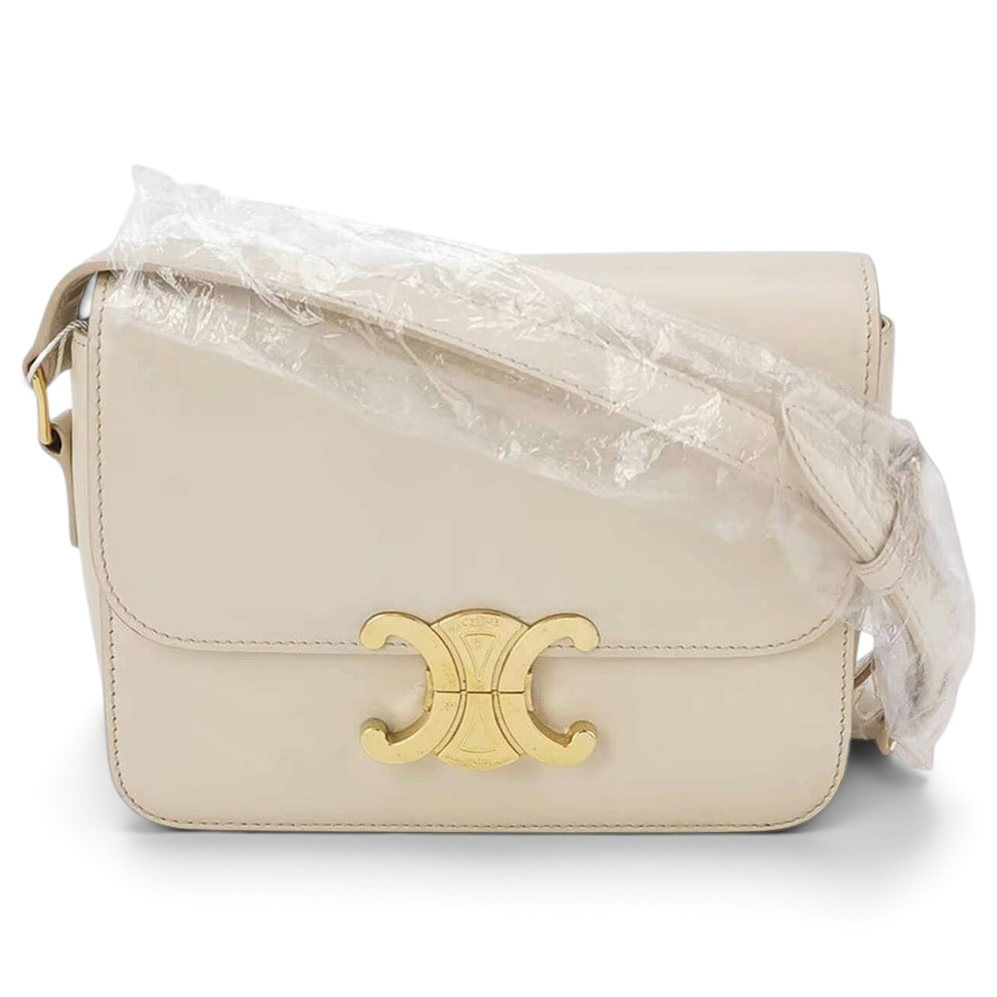Triomphe leather handbag