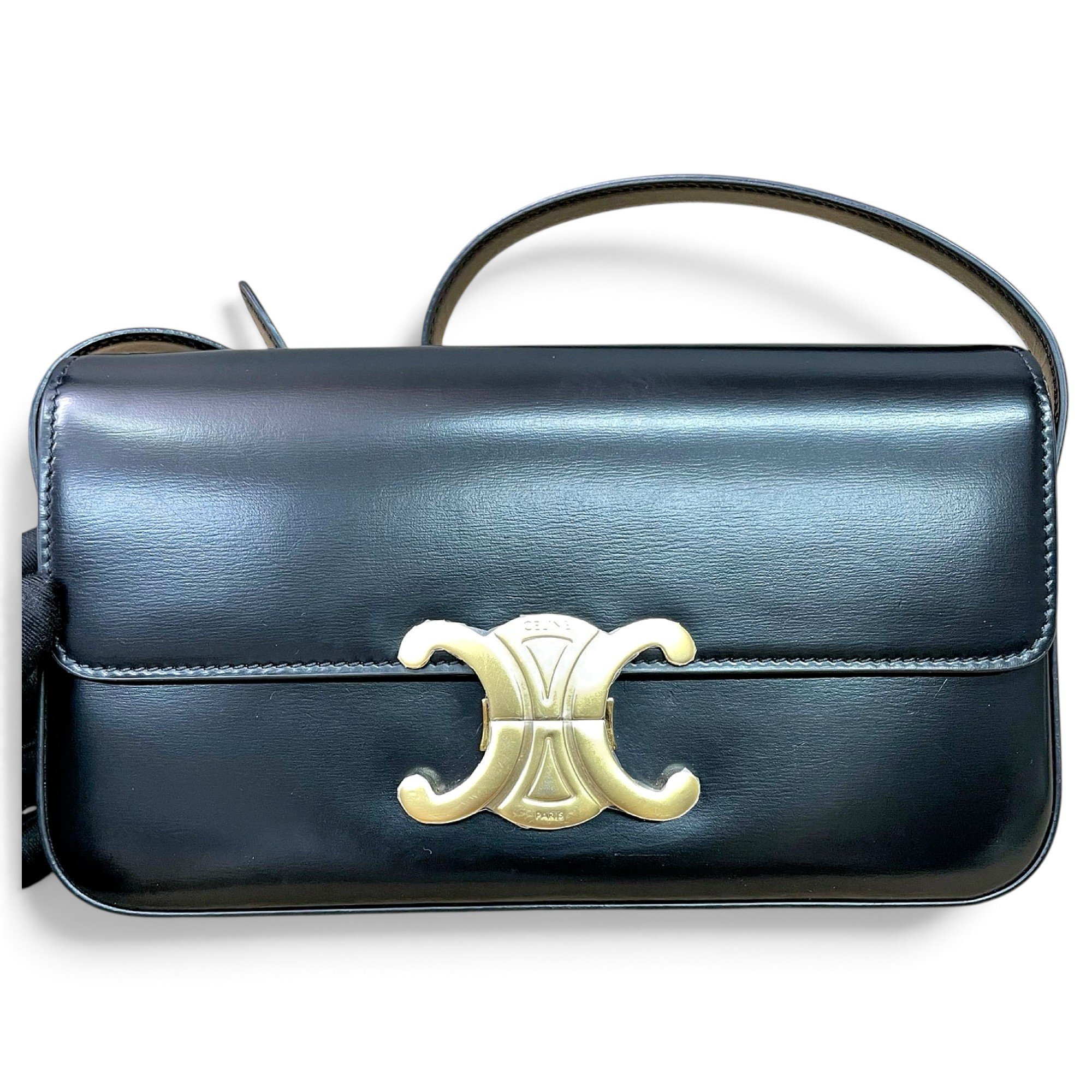Triomphe leather handbag