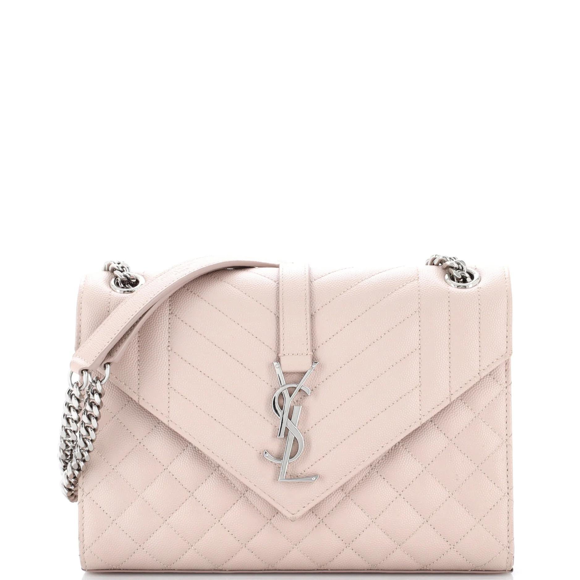 Envelope leather handbag