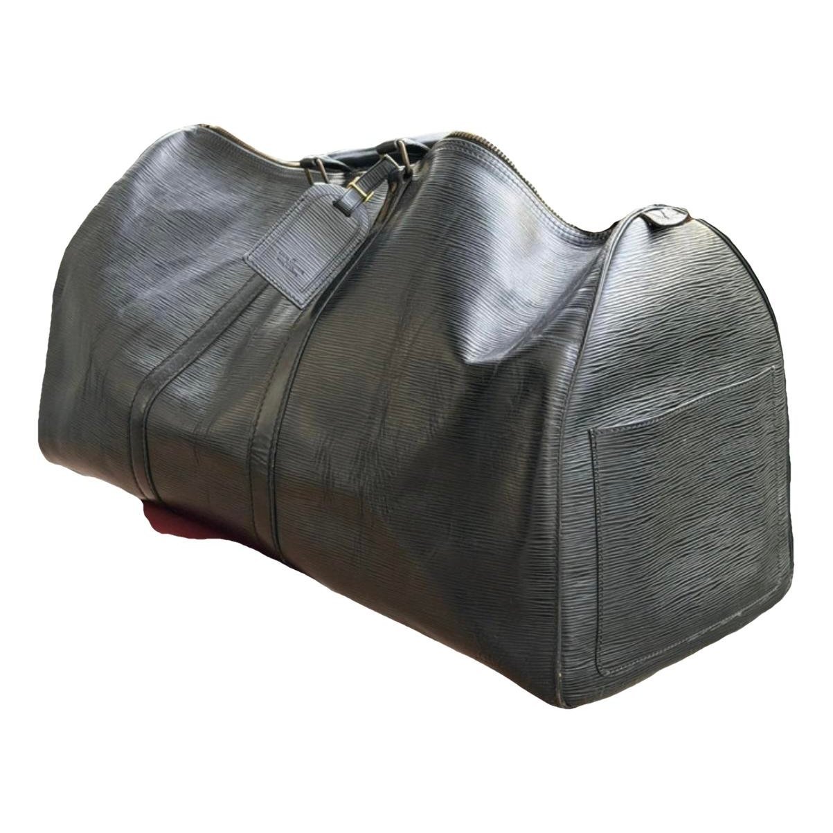 Keepall leather travel bag