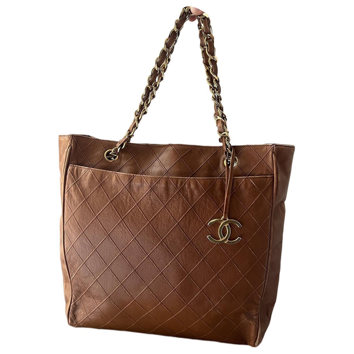 Leather tote