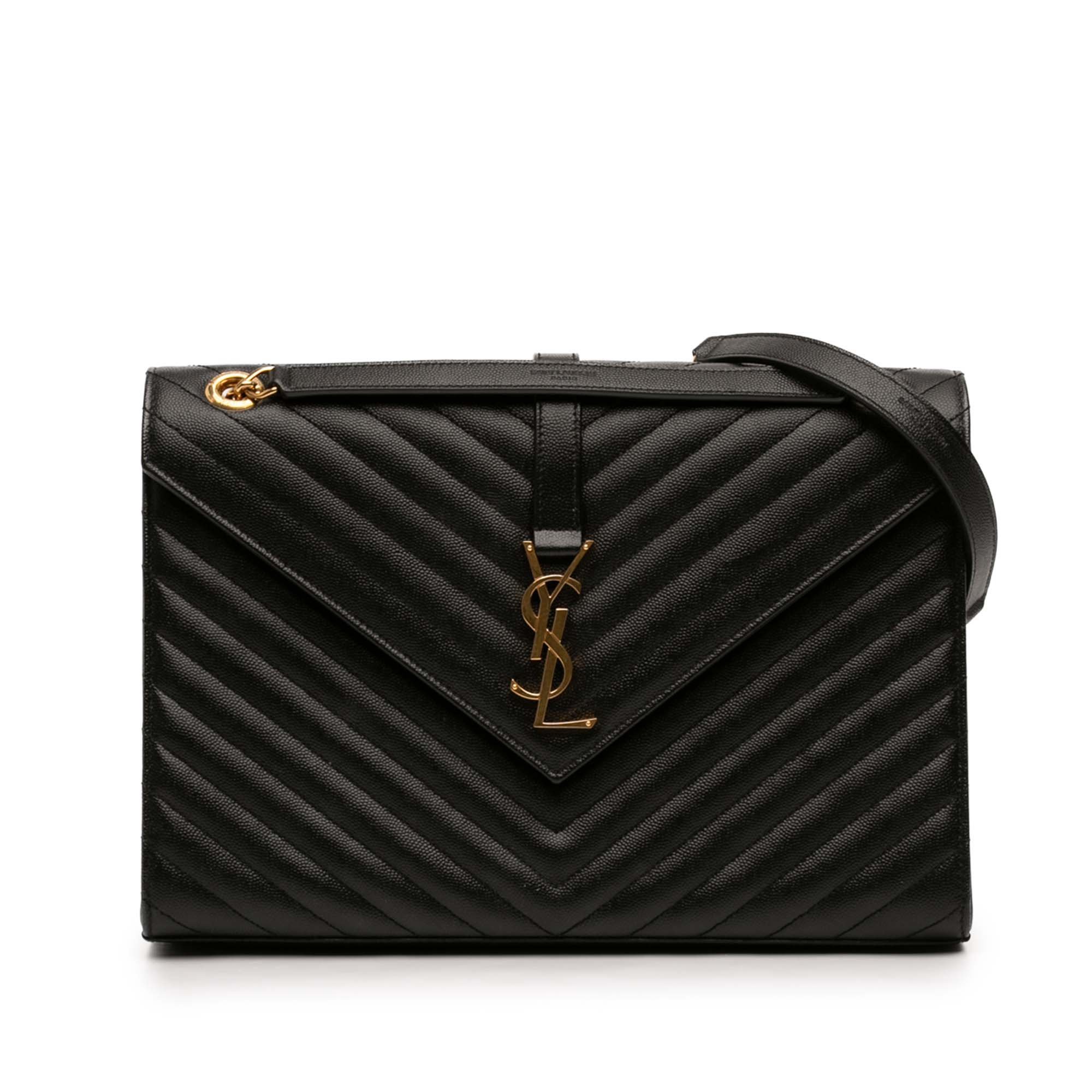Envelope leather handbag