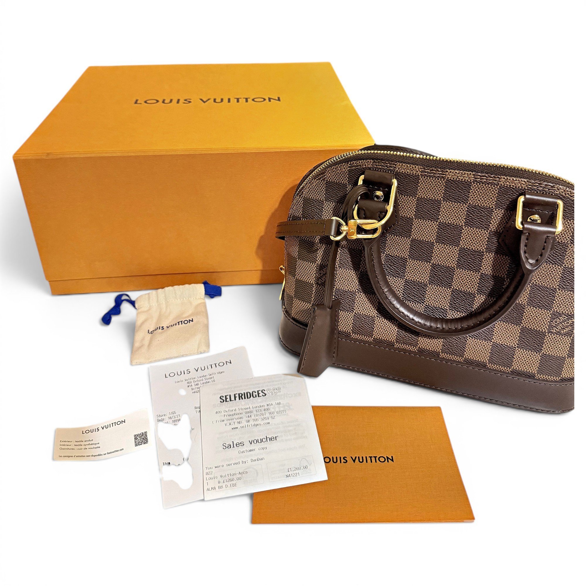 Alma BB leather handbag
