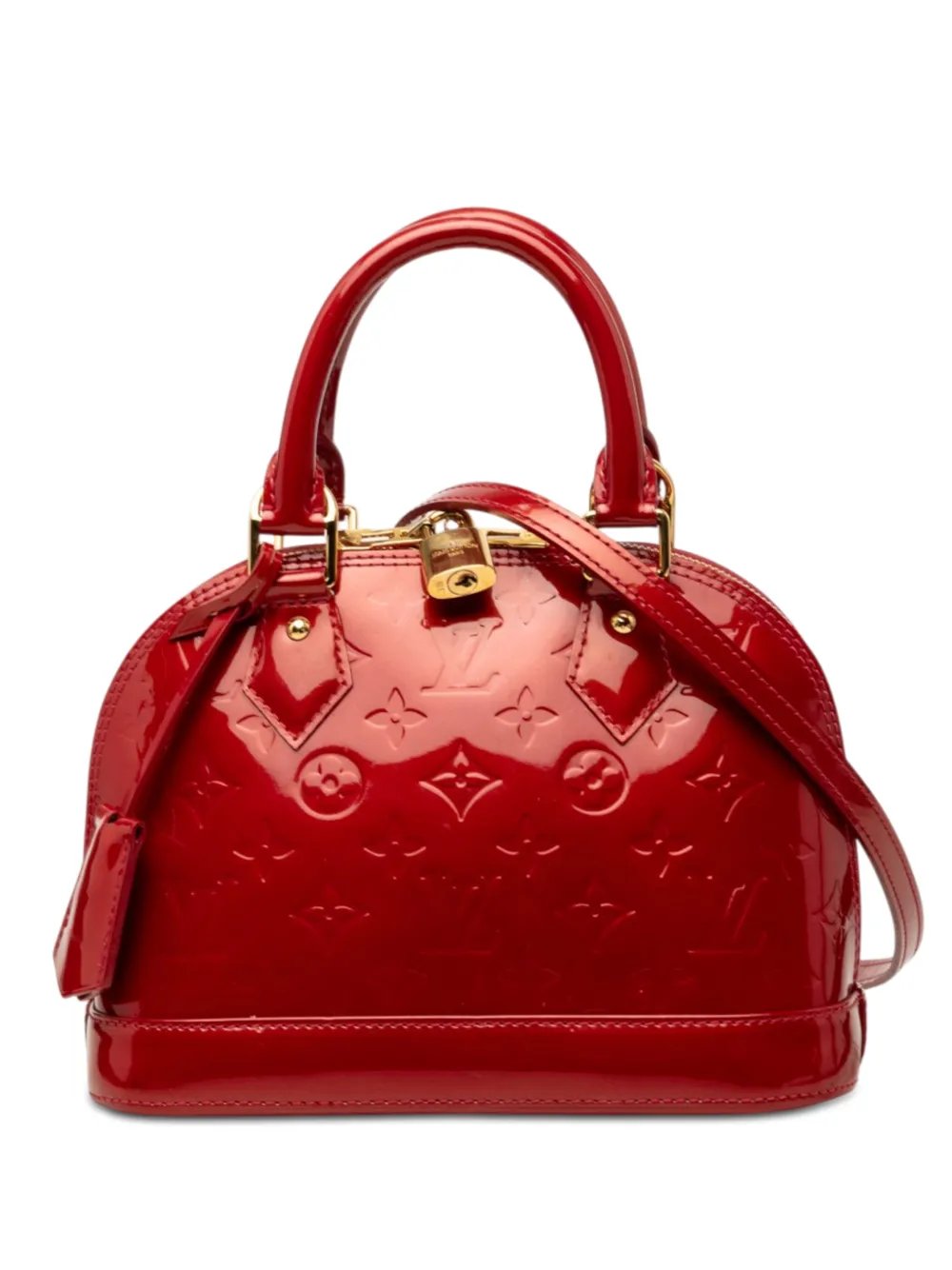 2012 Monogram Vernis Alma BB satchel