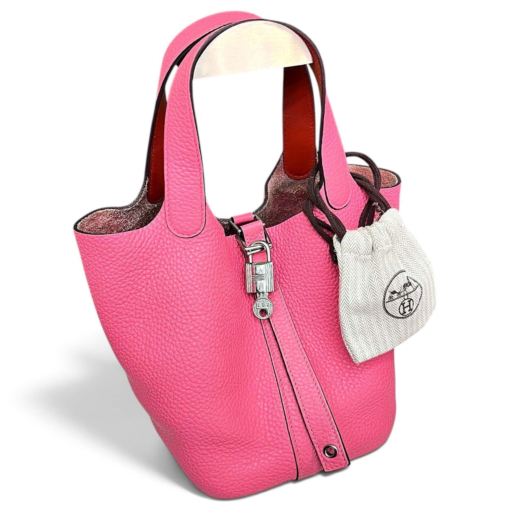 Picotin leather handbag