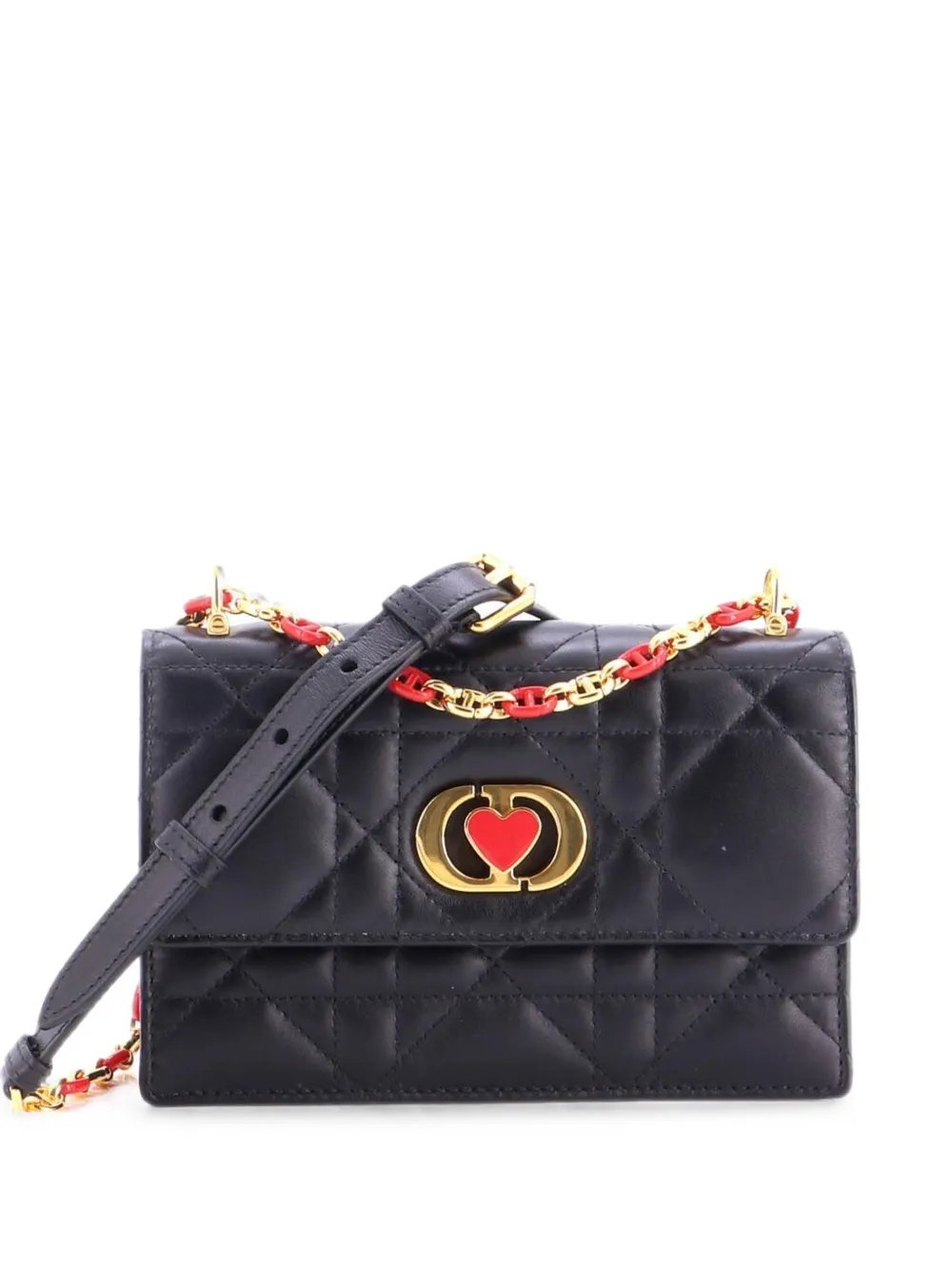 DiorAmour Miss Caro Flap Bag Cannage Quilt Calfskin Mini crossbody bag