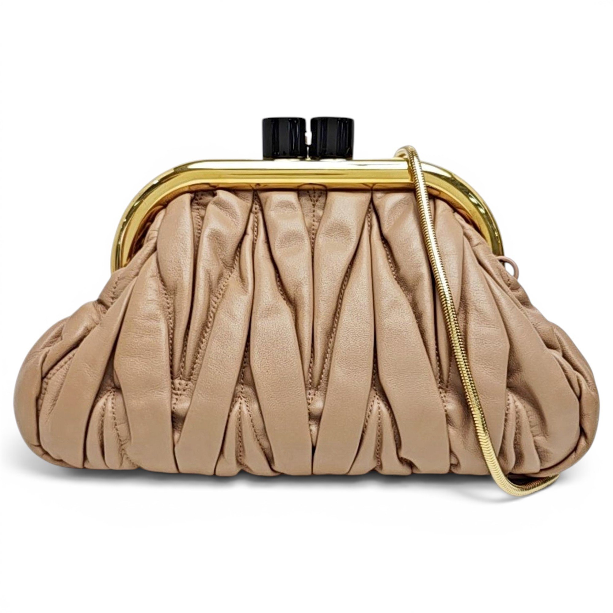 Miu Belle leather handbag