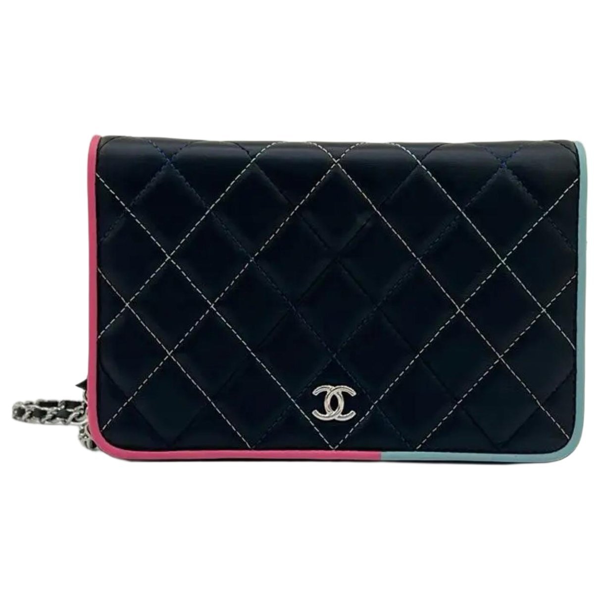 Wallet On Chain leather handbag
