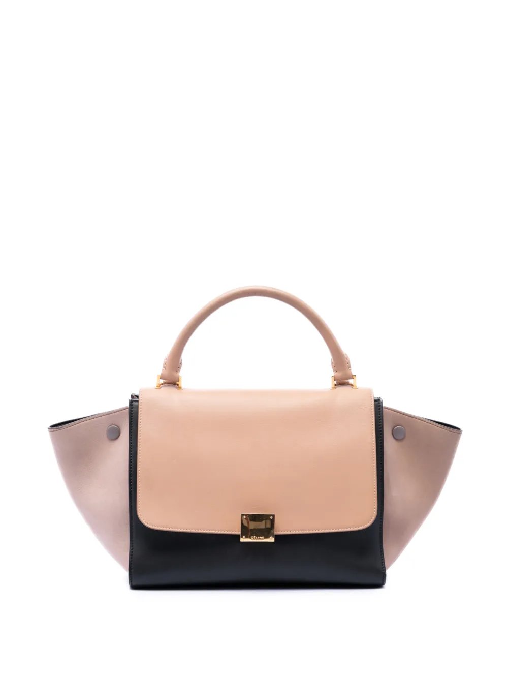 2015 Small Tricolor Leather Trapeze satchel