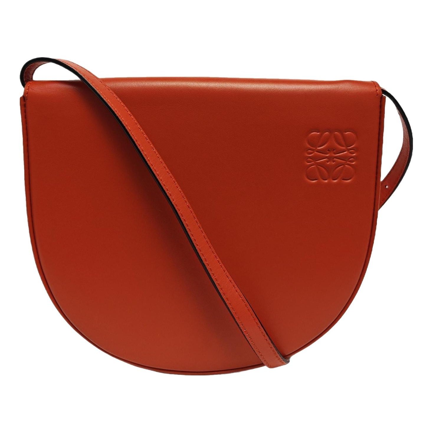 Heel leather handbag