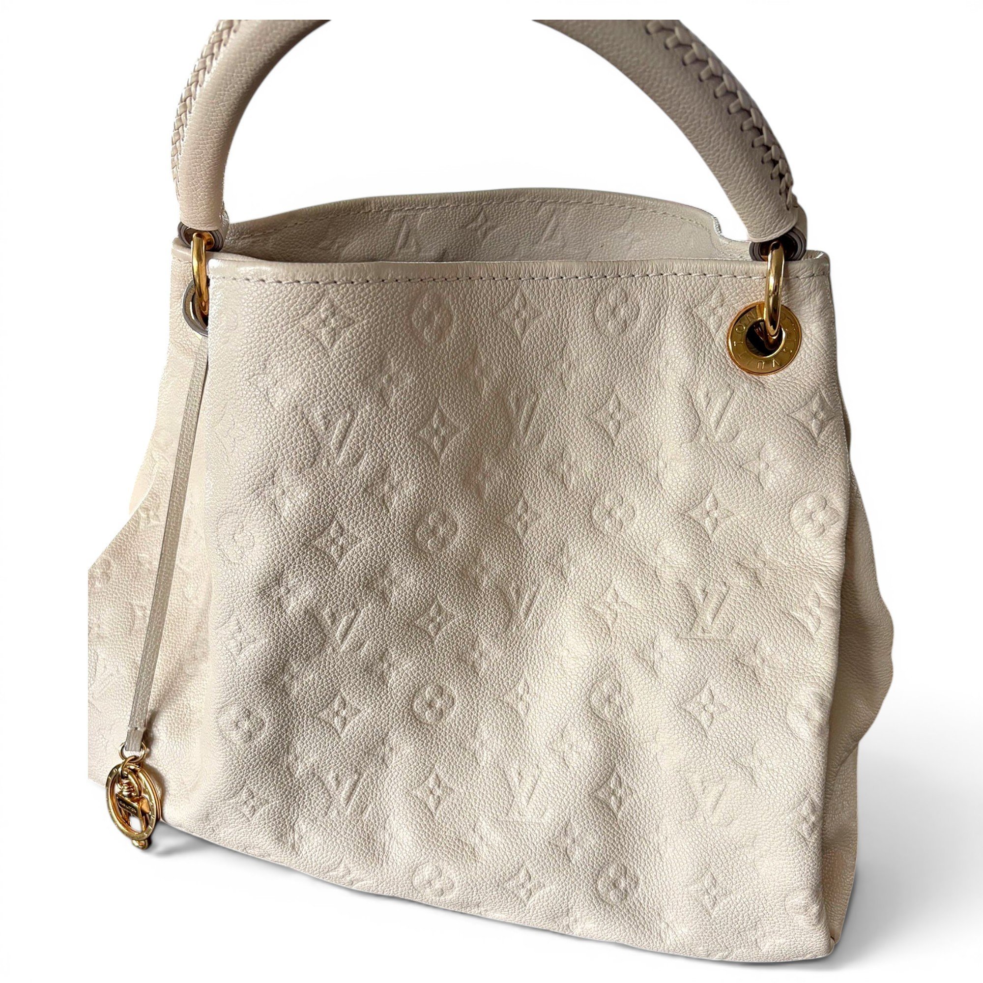Artsy leather handbag