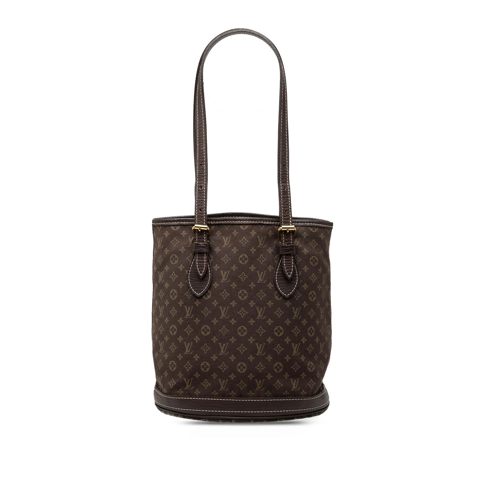 Bucket linen handbag