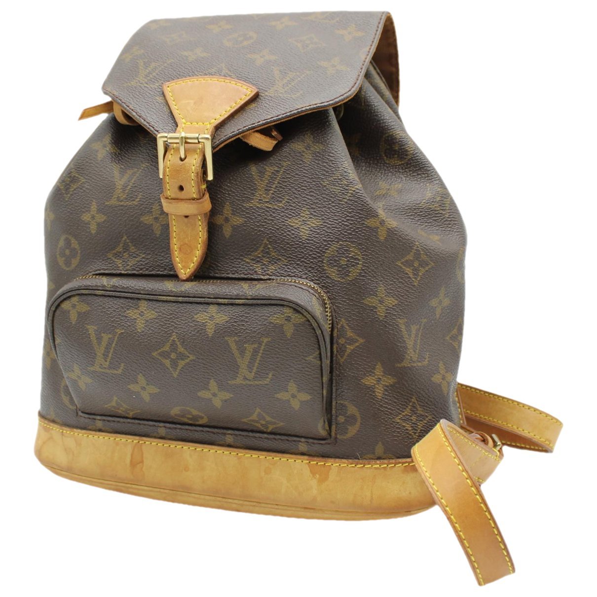 Montsouris Vintage leather backpack