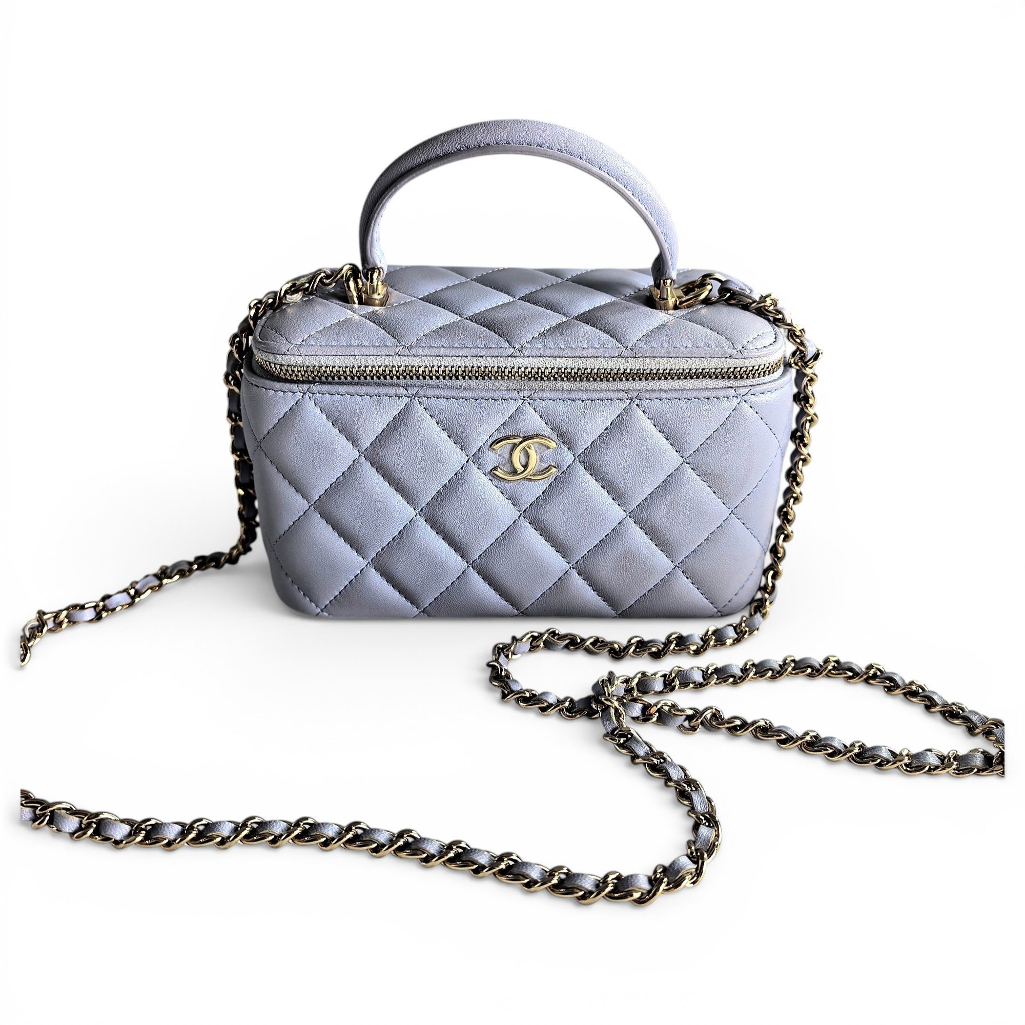 Trendy CC Vanity leather handbag
