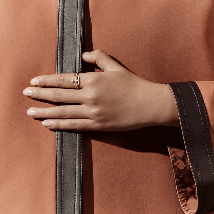 Sans Coloris Link d'Hermes Ring