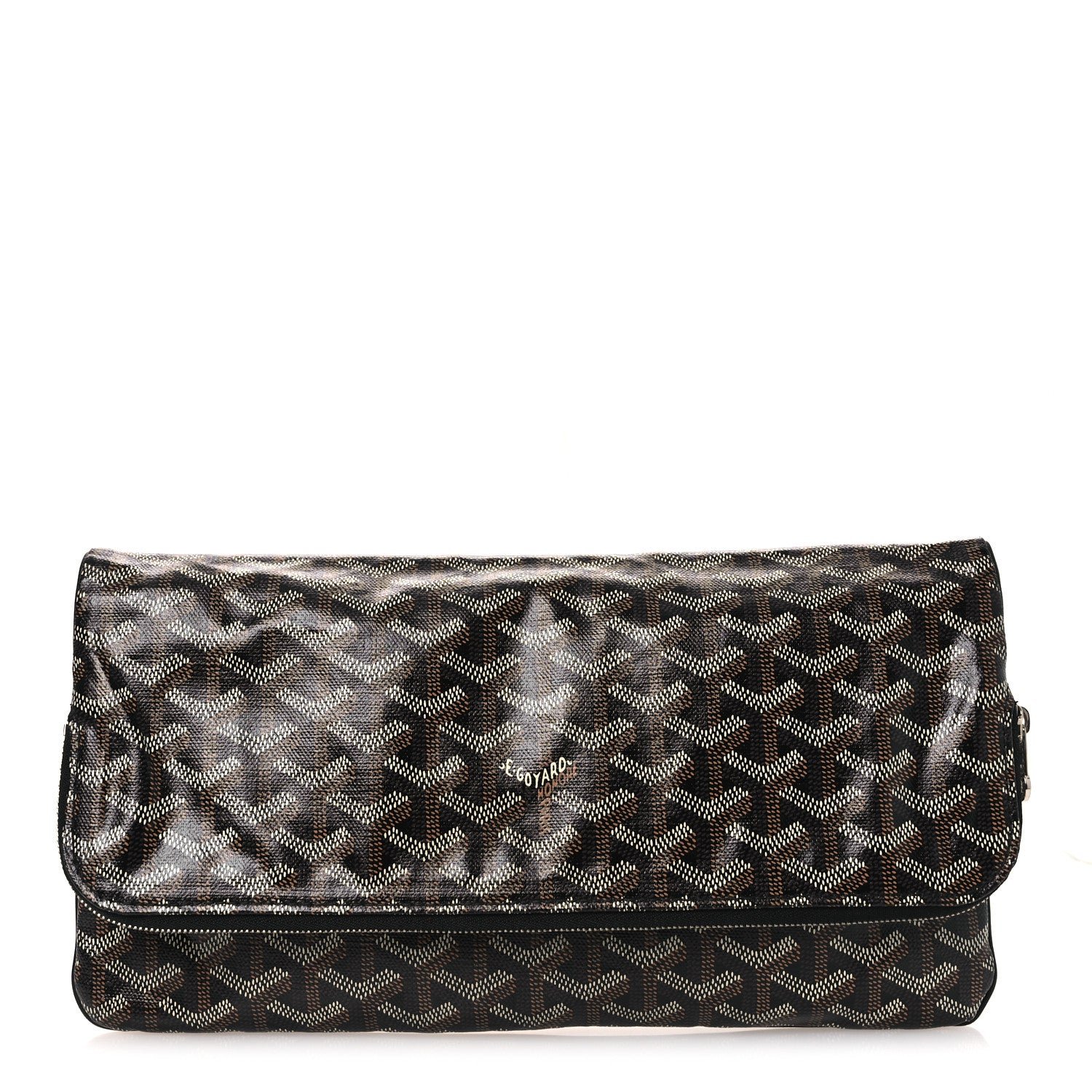 Goyard Goyardine Sainte Marie Soft Clutch Black