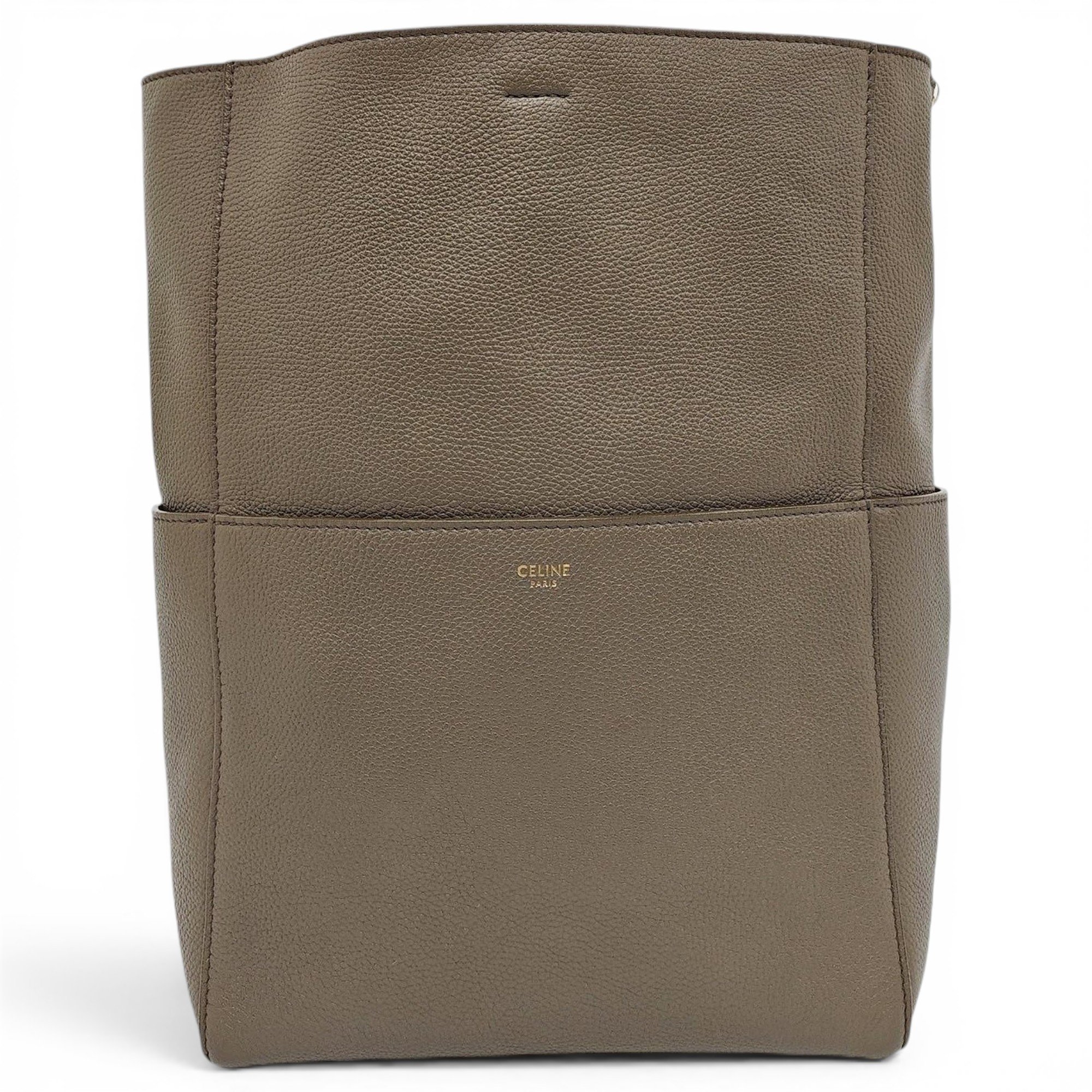 Seau Sangle leather handbag