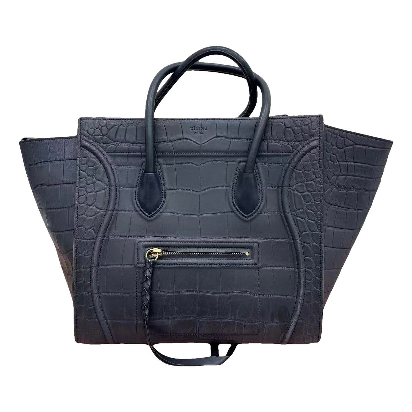 Luggage leather handbag