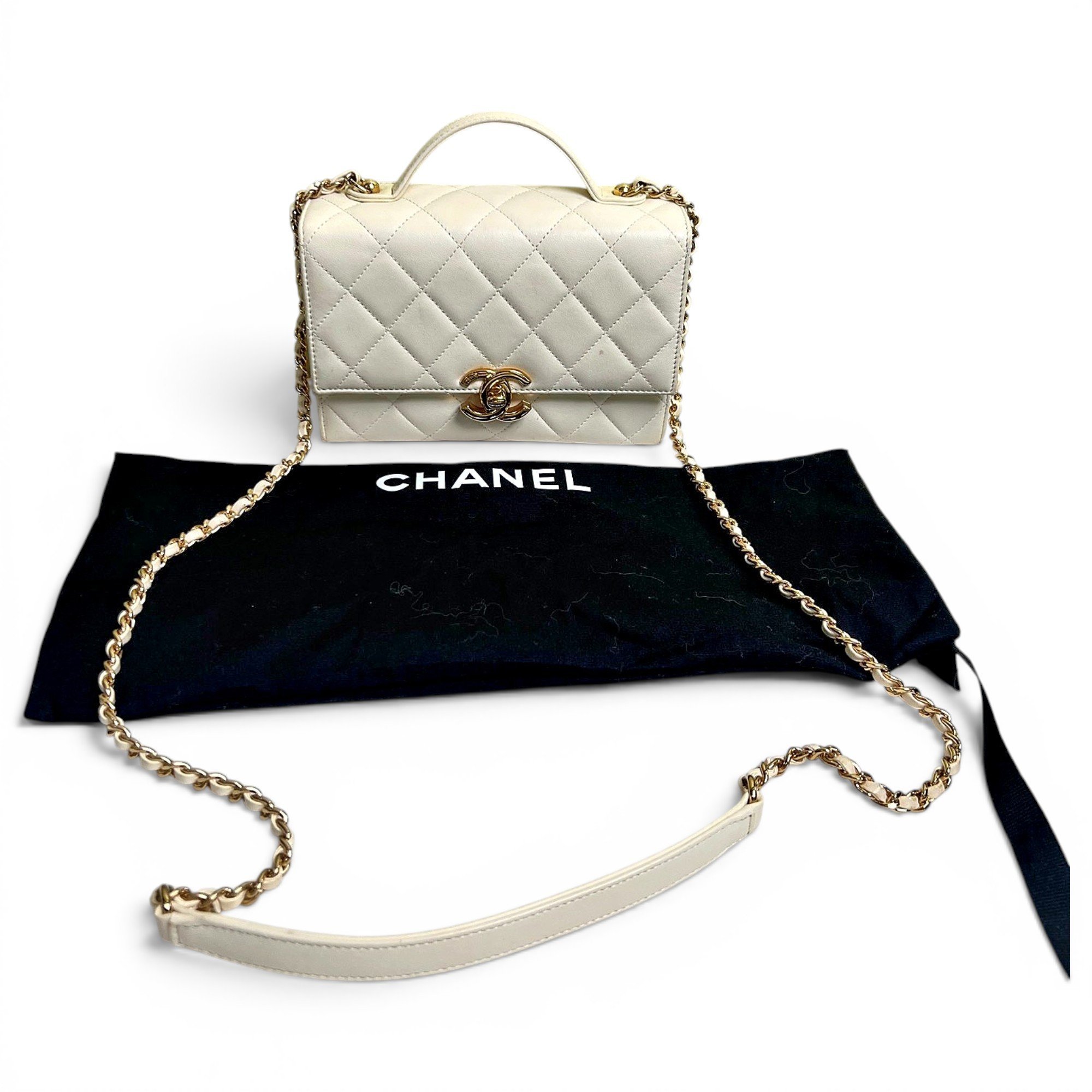Chanel Timeless Classique Top Handle leather handbag