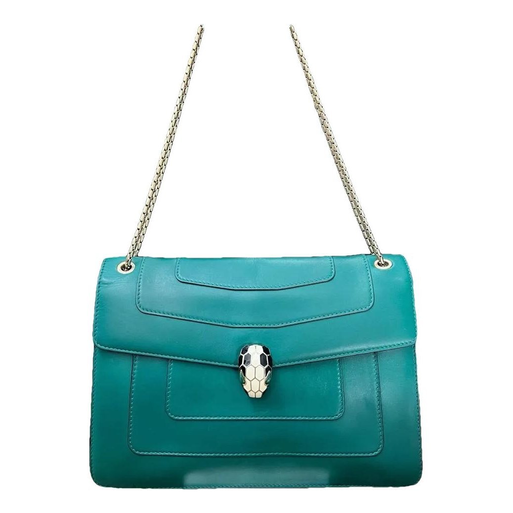 Bvlgari Serpenti leather handbag