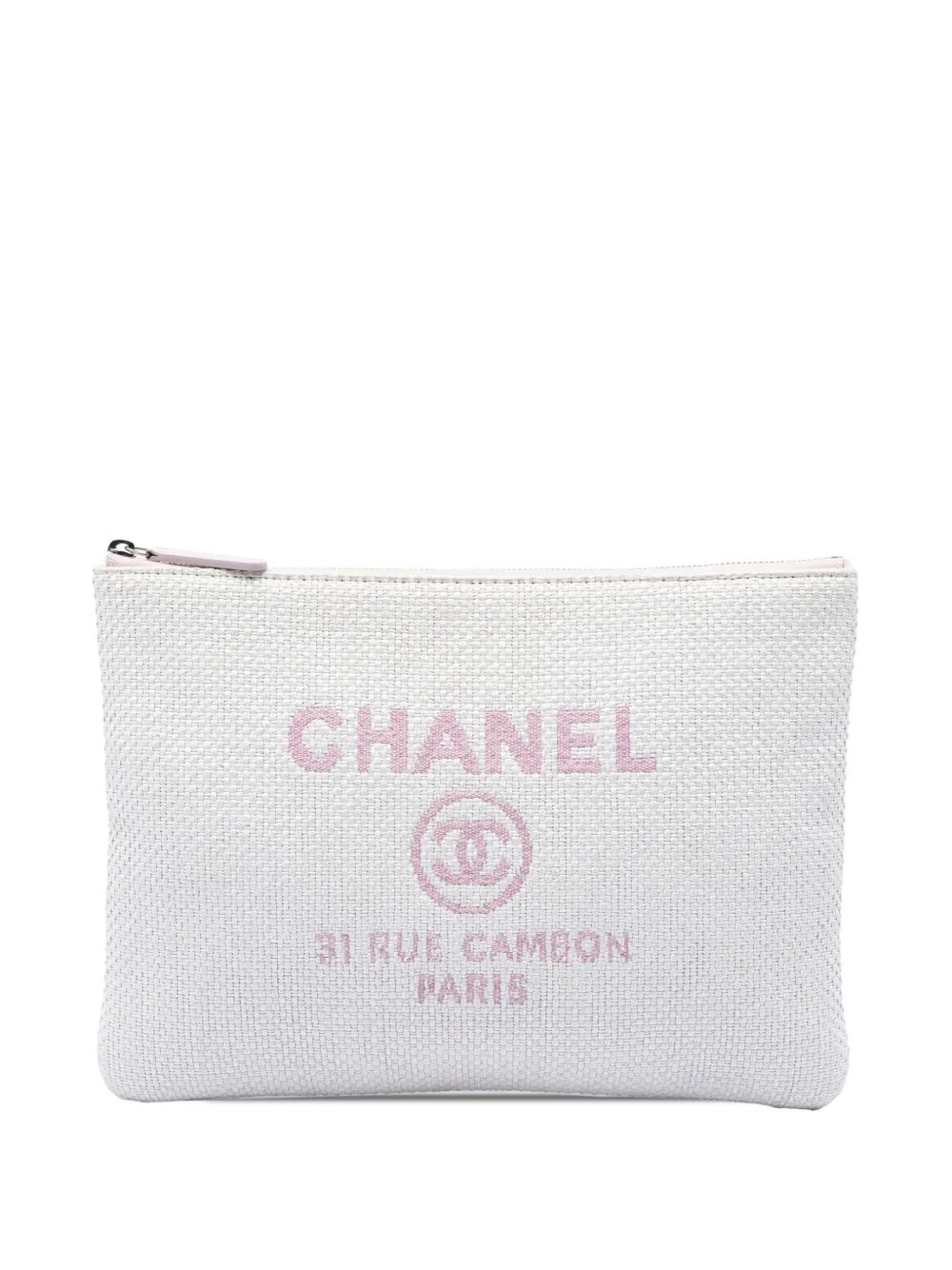2017-2018 Medium Raffia Deauville O Case clutch bag