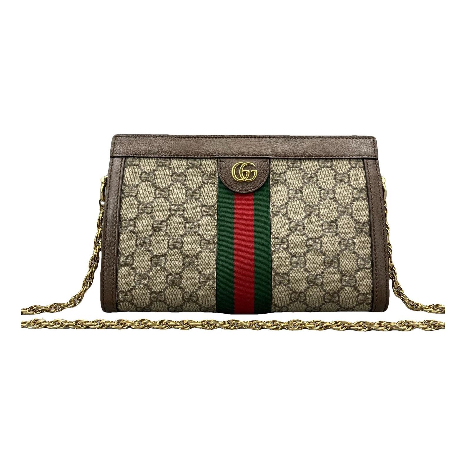 Ophidia Chain leather handbag