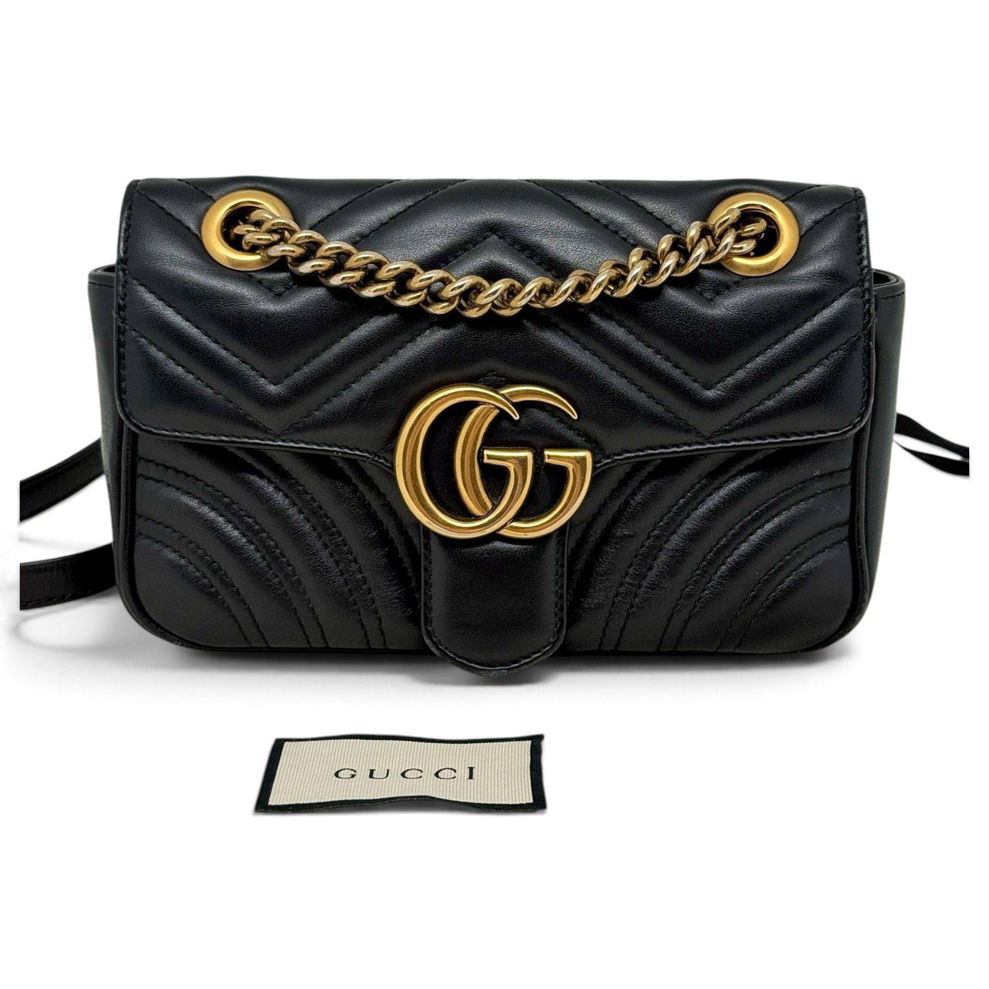 GG Marmont Flap leather handbag