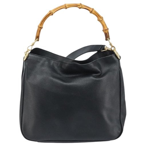 Bamboo leather handbag