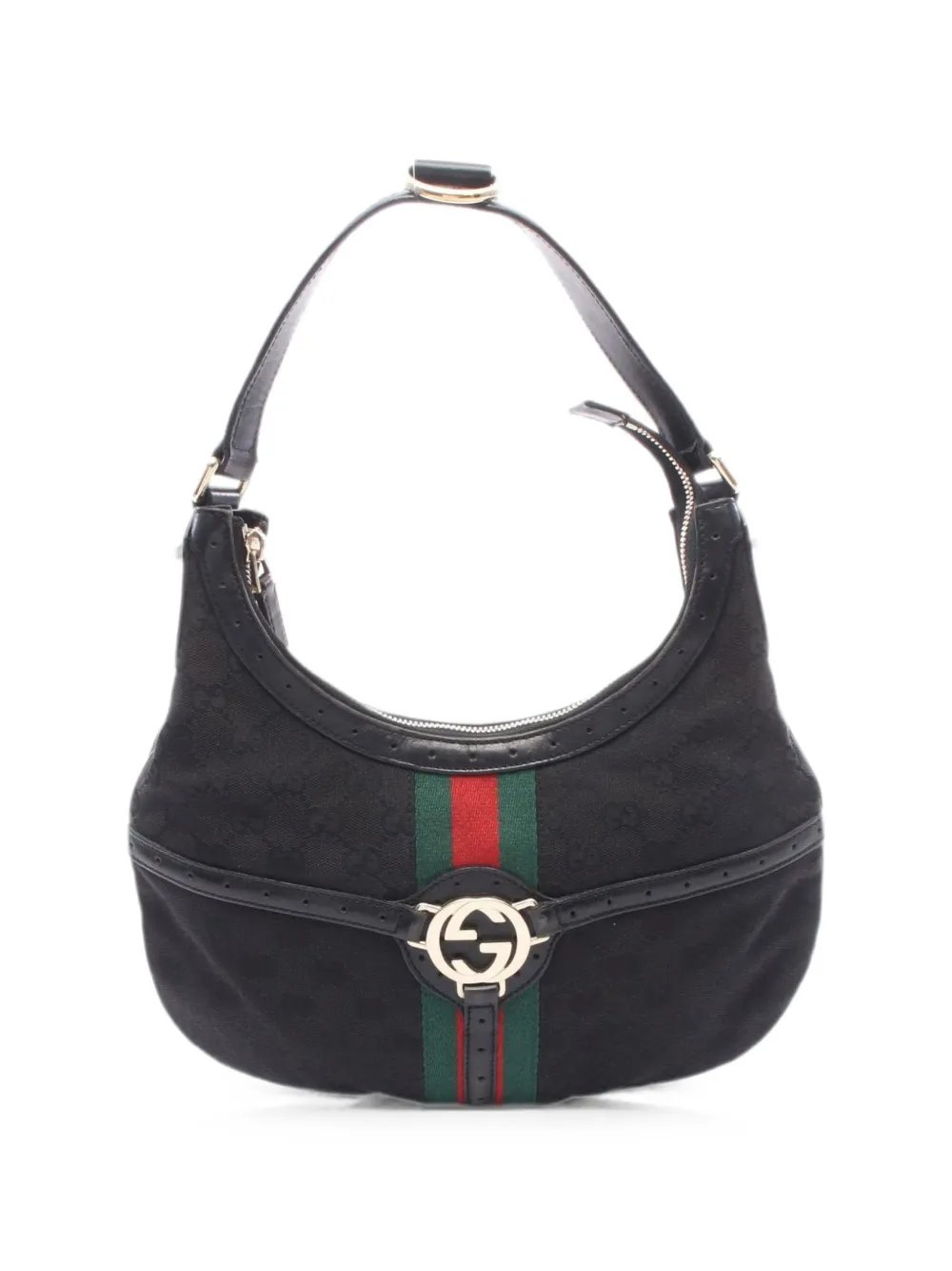 2000s Interlocking G GG  zip-fastening shoulder bag
