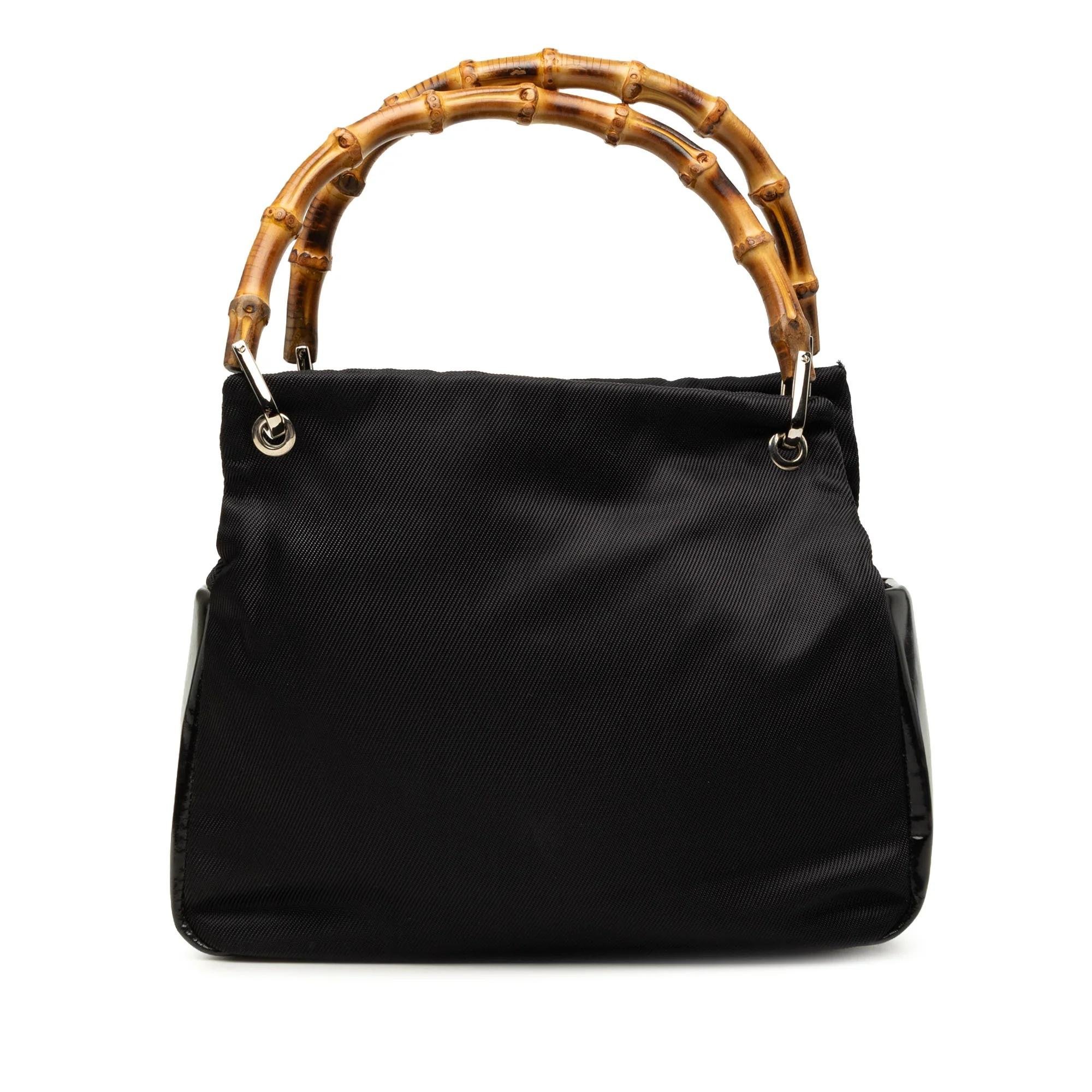 Bamboo leather handbag