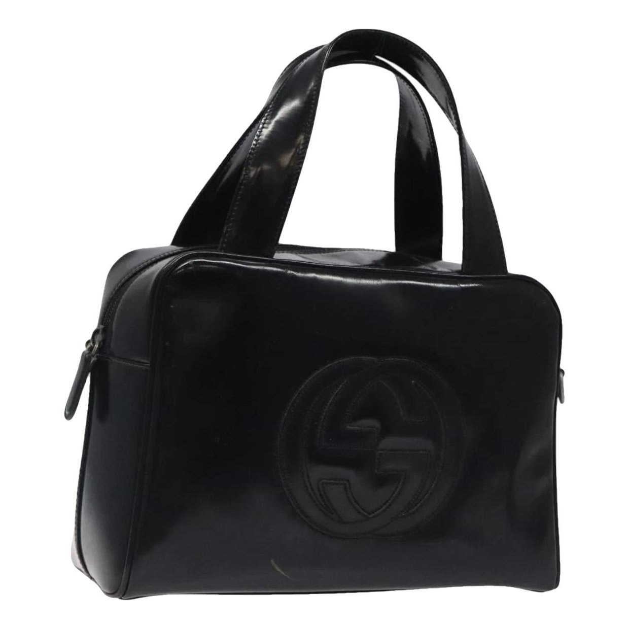 Patent leather handbag