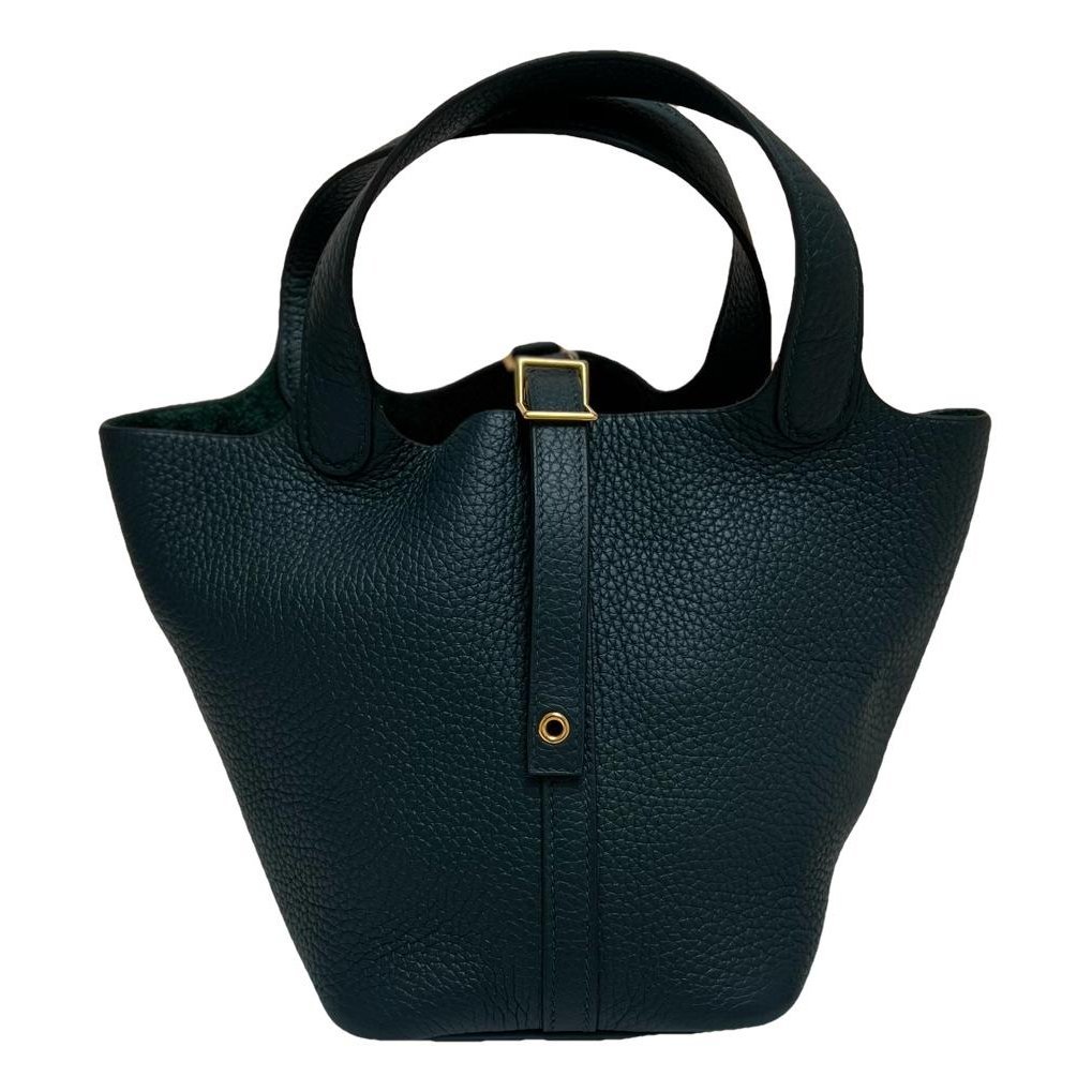 Picotin leather tote