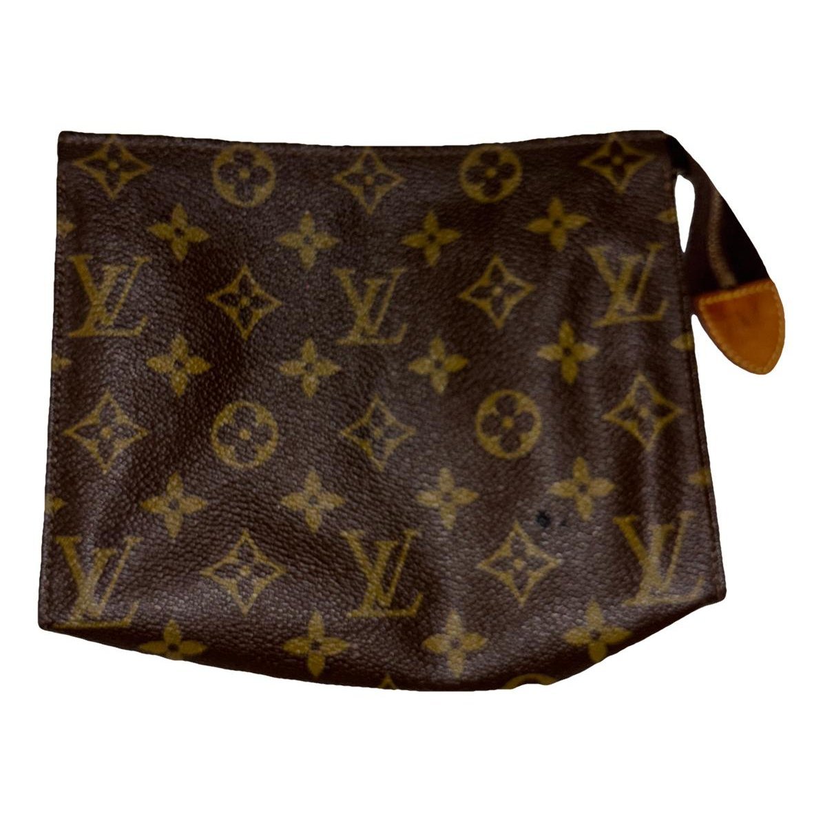 Leather clutch bag